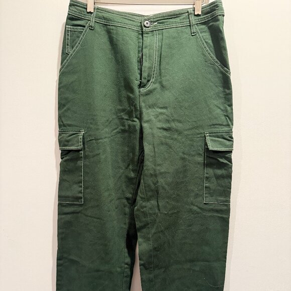 Sandy Liang x Target Mid-Rise Straight Leg Carpenter Pant in Green size 10 - Picture 4 of 6